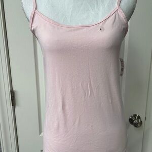 NWT Architect Women Classic Pale Pink Camisole Tank Top Spaghetti Strap Size L